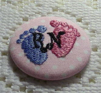 Custom RN Baby Feet Badge Reel Swivel Clip(Alligator)- Id Holder- Retractable