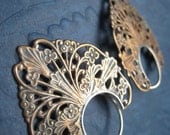 Sale Seconds tapered faux filigree blade hoop earrings