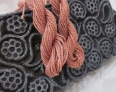 2 Small Skeins Naturally Dyed Brown Cotton Perle Thread