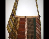 Tie purse made from upcycled mens ties