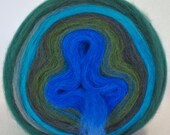 MOUNTAINEER- Self Striping Spontaneous Spinning Roving Bullseye Bump - (5.6 oz. center-pull bump)