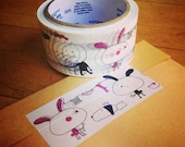 Illustrated adhesive washi tape 