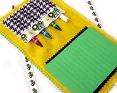Crayon Wallet & Chalk Mat Art Folio: Tractors - arts and crafts coloring travel toy / travel game - 20% Off Sale