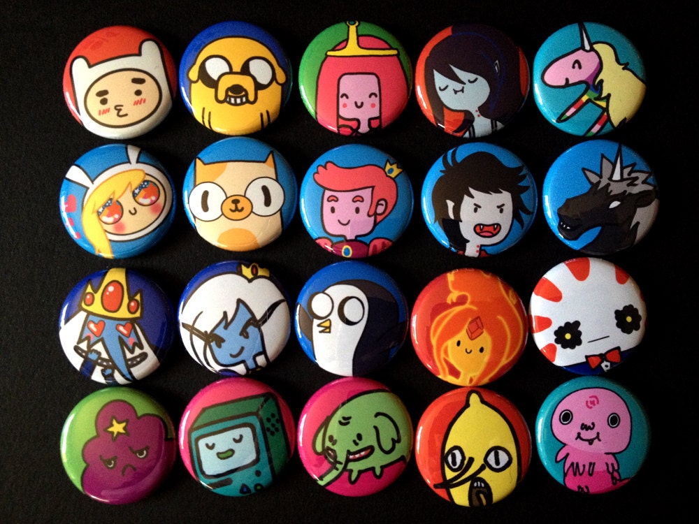 HUGE Adventure Time 1" Button Set - 20 buttons