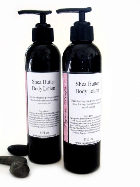 Shea Butter Body  Lotion 8 oz You Select Your Scent