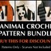 Digital PDF Crochet Pattern Bundle - 3 Crochet Patterns for Animal Scarves - DIY Fashion Tutorial - Instant Download