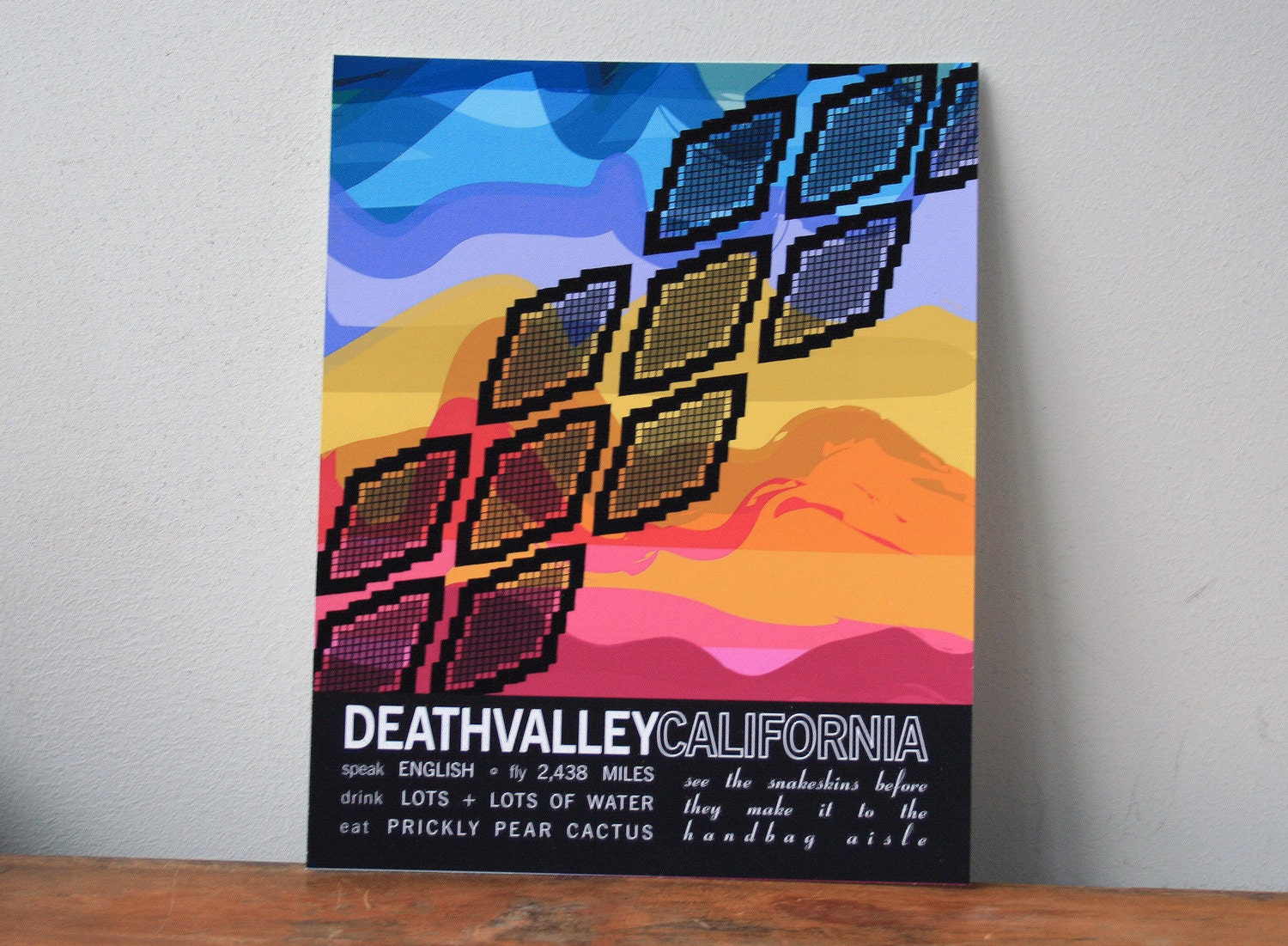 Death Valley California Travel Poster