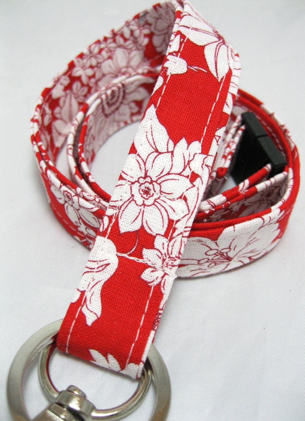 Lanyard Badge Holder with Breakaway Clip Cowgirl Floral