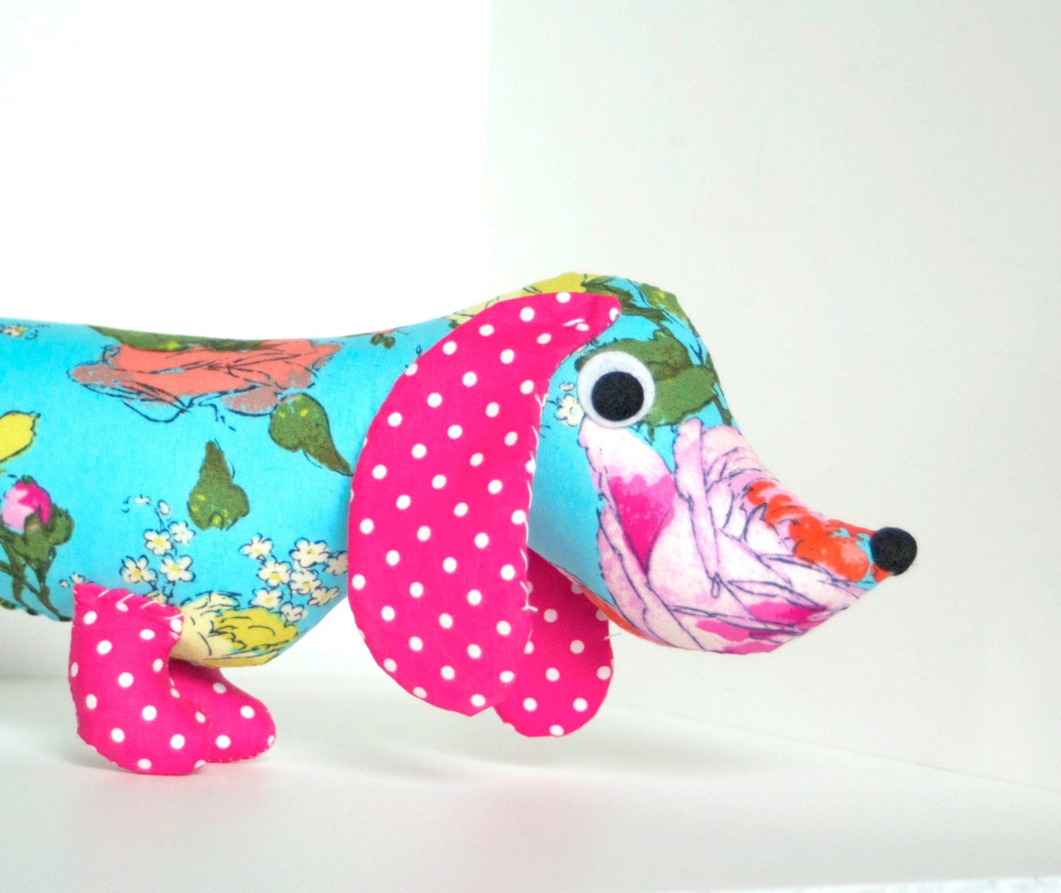 Wiener Dog Stuffed Plush Dachshund Soft Baby Toy Doll for Baby Children AMELIA
