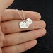 Custom THREE Initials Sterling silver Necklace, Monogram Necklace, Simple daily jewelry, Family, Birthday, Best friends, Mothers Necklace