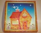 ART PRINT FRAMED Custom Framed 12in x 12in Art print by Valerie Walsh Home Delivery