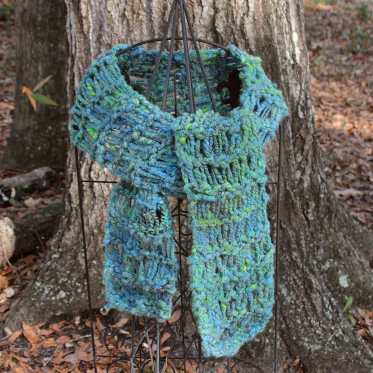 Handspun Scarf in Hello World