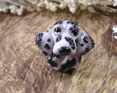 Great Dane Merle European Large Hole Nanjodogz Polymer Clay Dog Bead
