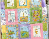 Dr Seuss Oh the Places You'll Go Baby Girl Quilt Rainbow Custom Made to Order
