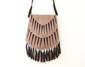 Flapper Fringe 1920s Deco Vintage Satchel Bag