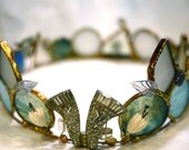 Art Crown - Rain Drops Through Lightning- One of a kind Original Piece-