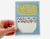 Set of 4 postcards - Dishes & Bowls
