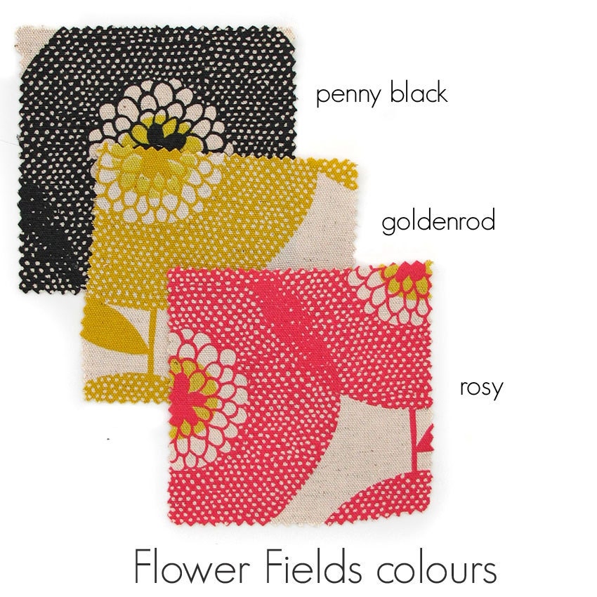The Alexander Sack - Flower Fields in Rosy / Penny Black / Goldenrod