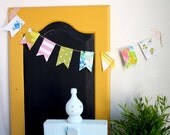 Mini Vintage Linens Flag Garland