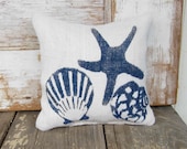 Beach Memories -  Burlap Feed Sack Doorstop
