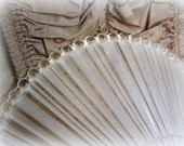 cottage chic vintage fRosted glass shade . light fixture shade . clear with radiating frosted ribs and THICK clear balls