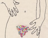 Be Mine Embroidered Wall Hanging
