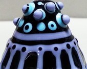 Turple Pod--Handmade Lampwork Glass Bead
