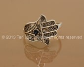 Favorite Filigree Hamsa with Sapphire