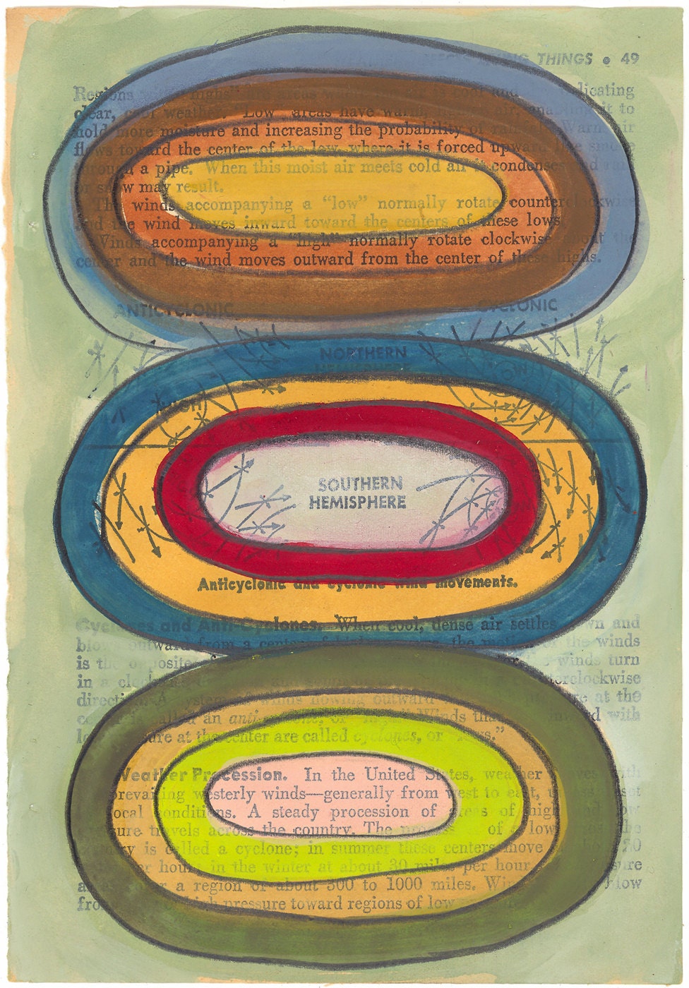 Stacked Circles - Fine Art Giclee Print