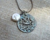 Silver Charm Necklace bird