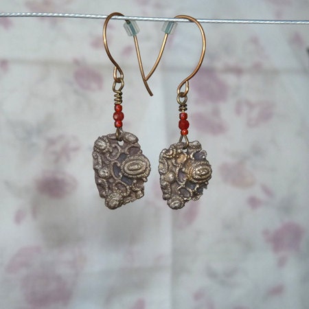 PMC bronze earrings