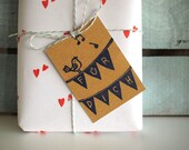 5 gift tags - Für Dich - 100% Recycling paper - by SiebenMorgen