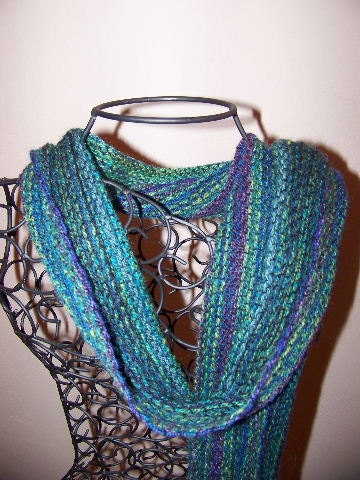 Handdyed - Handspun - Handwoven Scarf