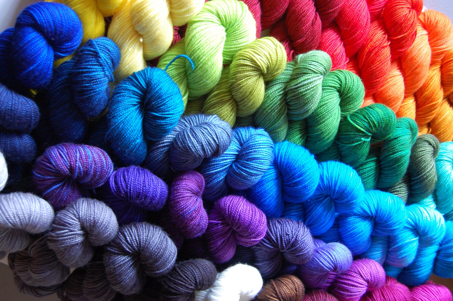 25 Color Rainbow Mini Skein