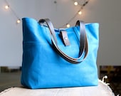 The Carrier - in Special Edition turquoise waxed canvas