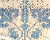 Small, One-of-a-Kind, Handmade Collage: Pattern in Blue
