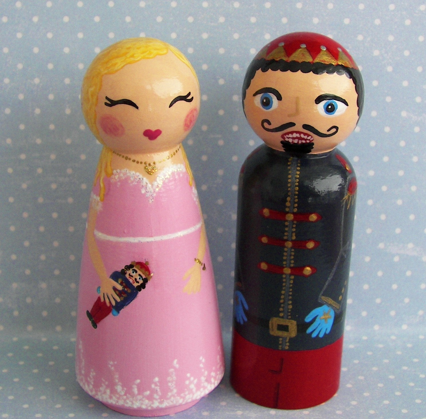 Hand Painted Love Boxes Clara and her Nutcracker Prince