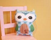 stuffed OWL PETUNIAS' Owl Pillow doll toy toddler baby kid child plush softie gift photo prop room decor unique cute present