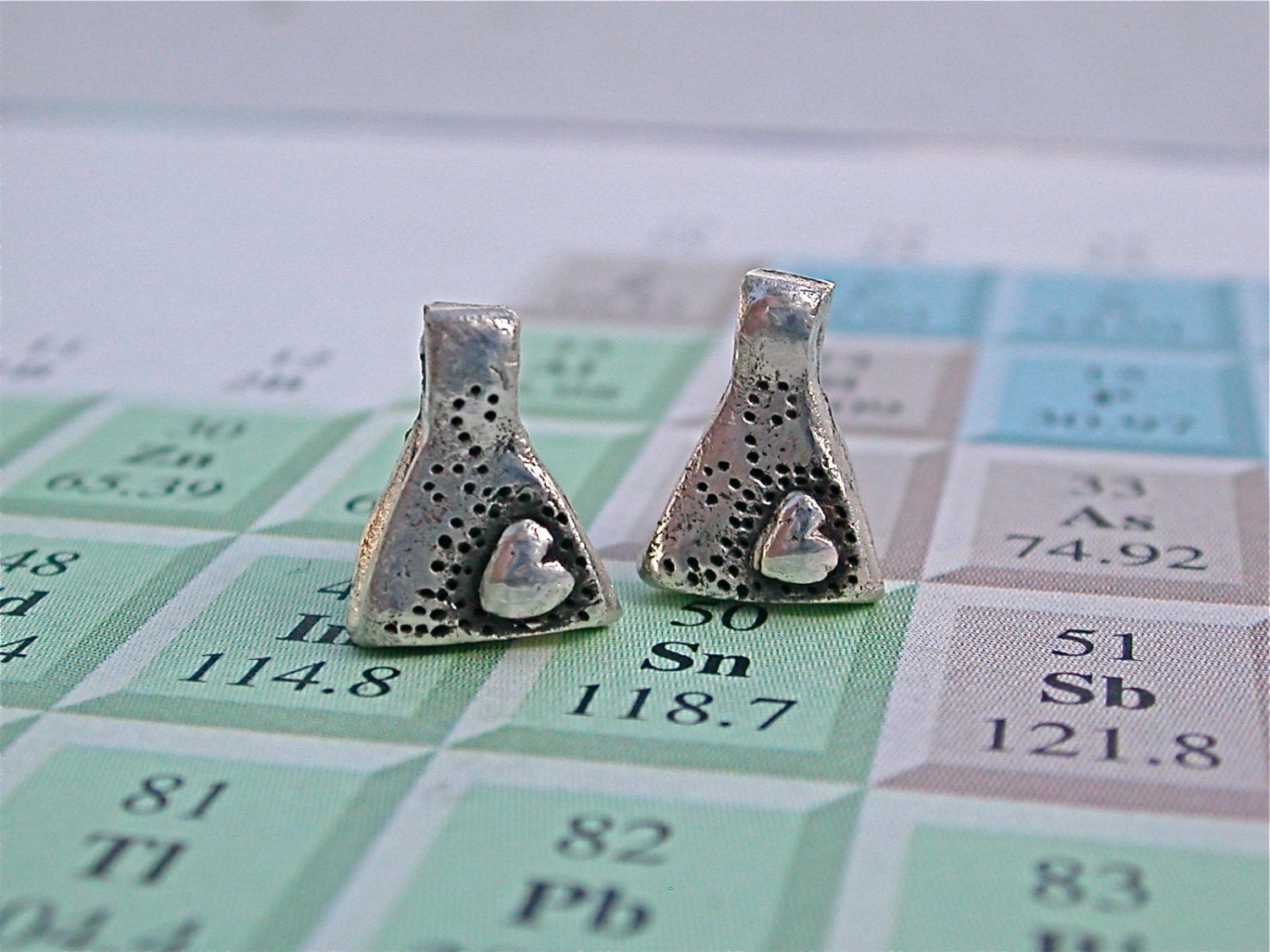 Erlenmeyer Flask Earrings Studs