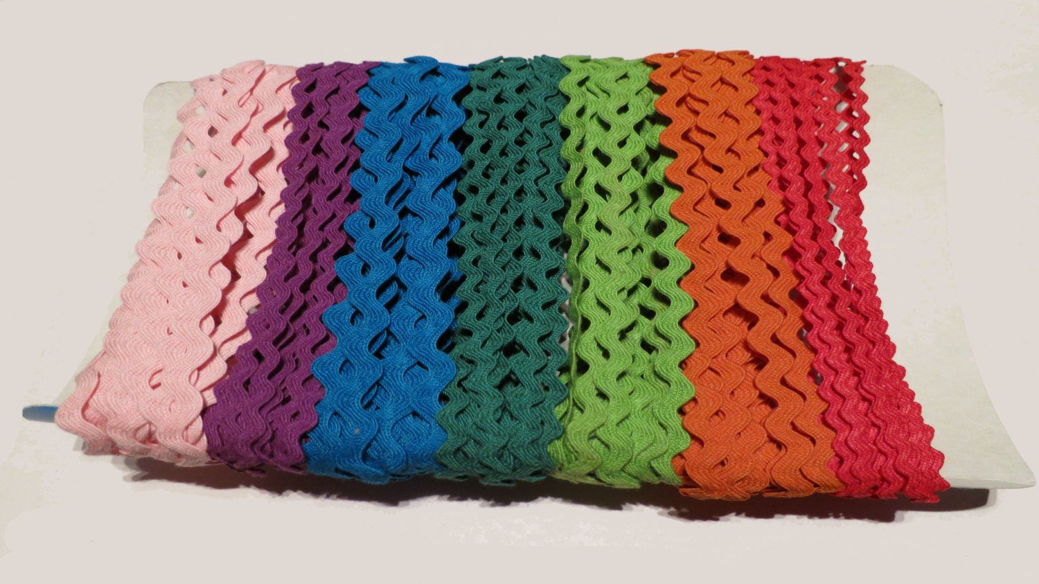 Rick Rack Rainbow, Variety of colors, 4 yards of each, 28 yards total
