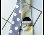 DSLR Camera Strap Cover with ruffle detail Lens Cap Pocket Michael Miller Fabric