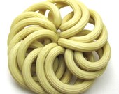 Vintag 40s LARGE Celluloid Pin Brooch