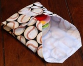 SALE - Baseball - Reusable Sandwich Wrap from green by mamamade