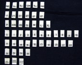 You choose 100 Woven Size Labels - MIX and MATCH