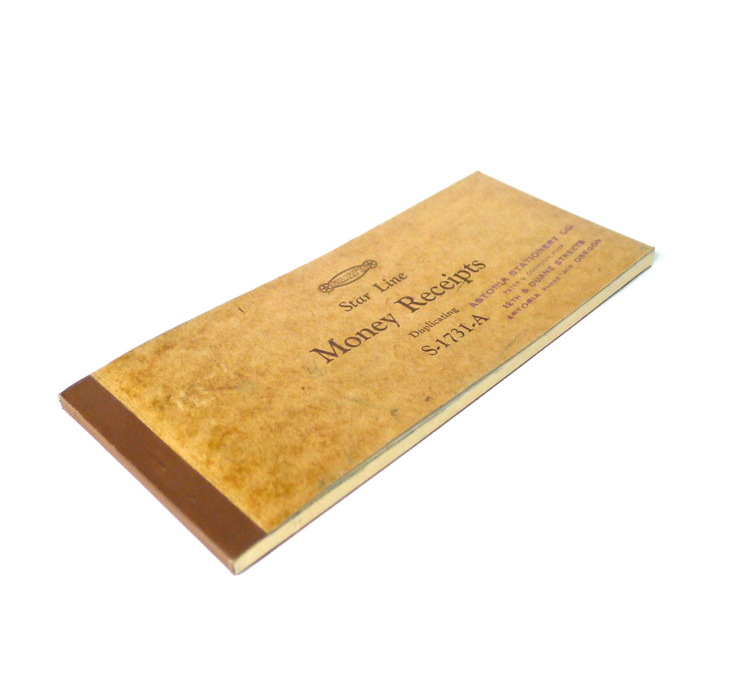 Star Line Money Receipts 1940s Unused Booklet