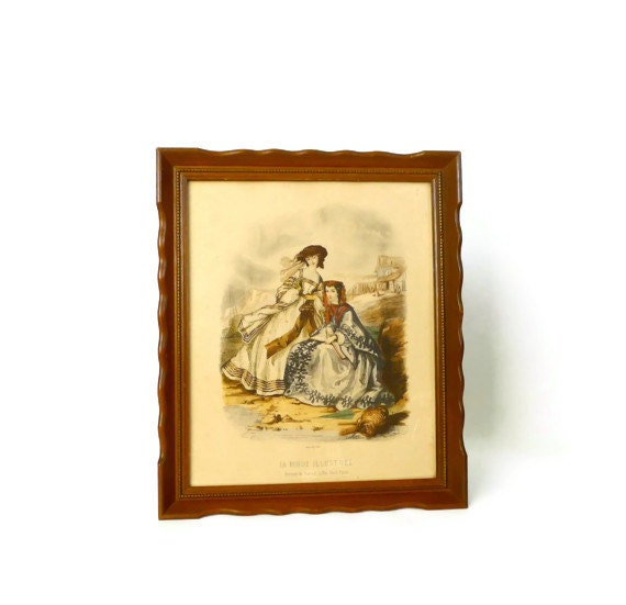 Framed French Fashion Print