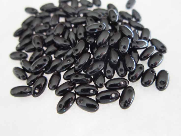 Rizo Beads Opaque Jet 25gms Bead Embroidery