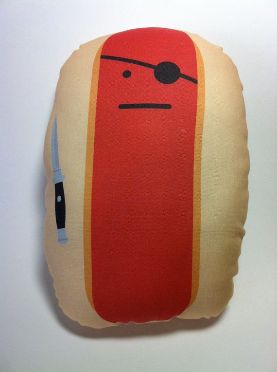 Diabolical Hot Dog large stuffed toy