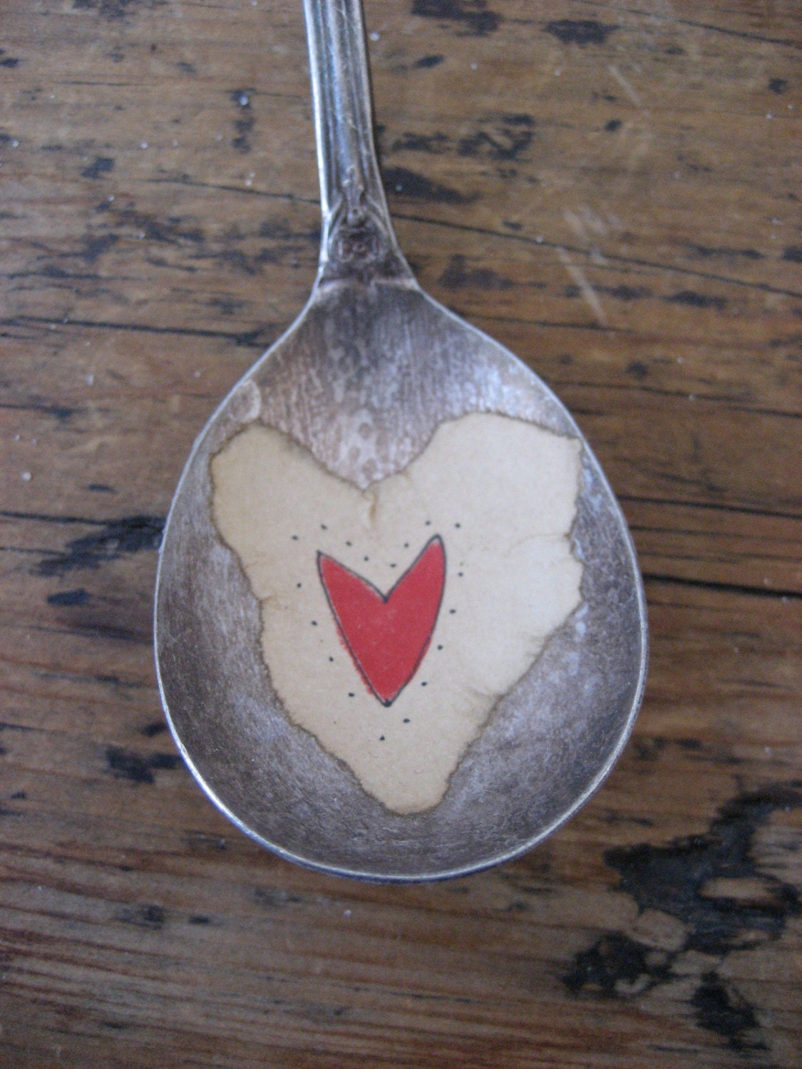 Vintage Valentine Spoon Ornament
