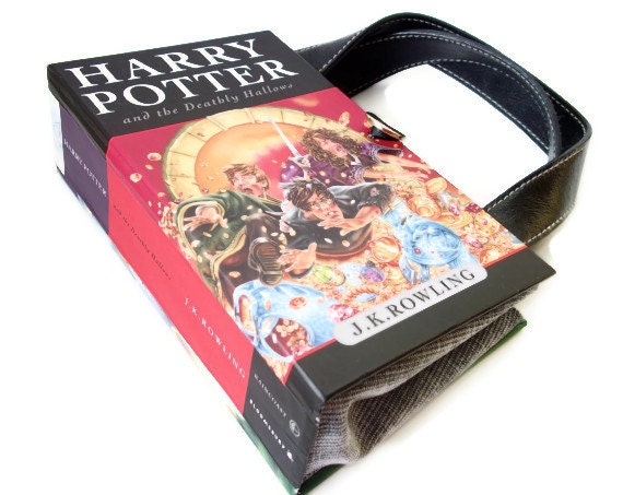 Harry Potter Book Purse Deathly Hallows Book Handbag Designer Handbag made from a book Bookpurse